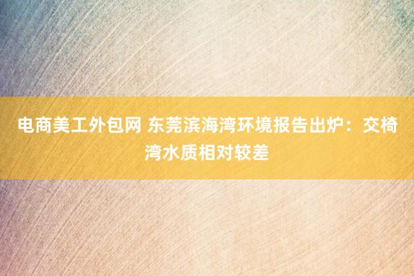 电商美工外包网 东莞滨海湾环境报告出炉：交椅湾水质相对较差