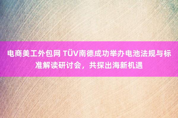 电商美工外包网 TÜV南德成功举办电池法规与标准解读研讨会，共探出海新机遇